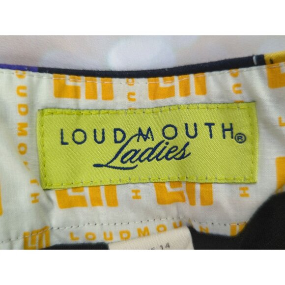 Loudmouth Ladies size 14 Tampa Bay Skirt Colorful Patchwork - Picture 2 of 10